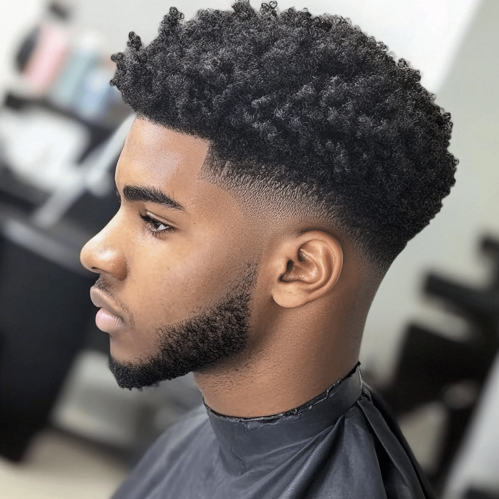 low fade black male