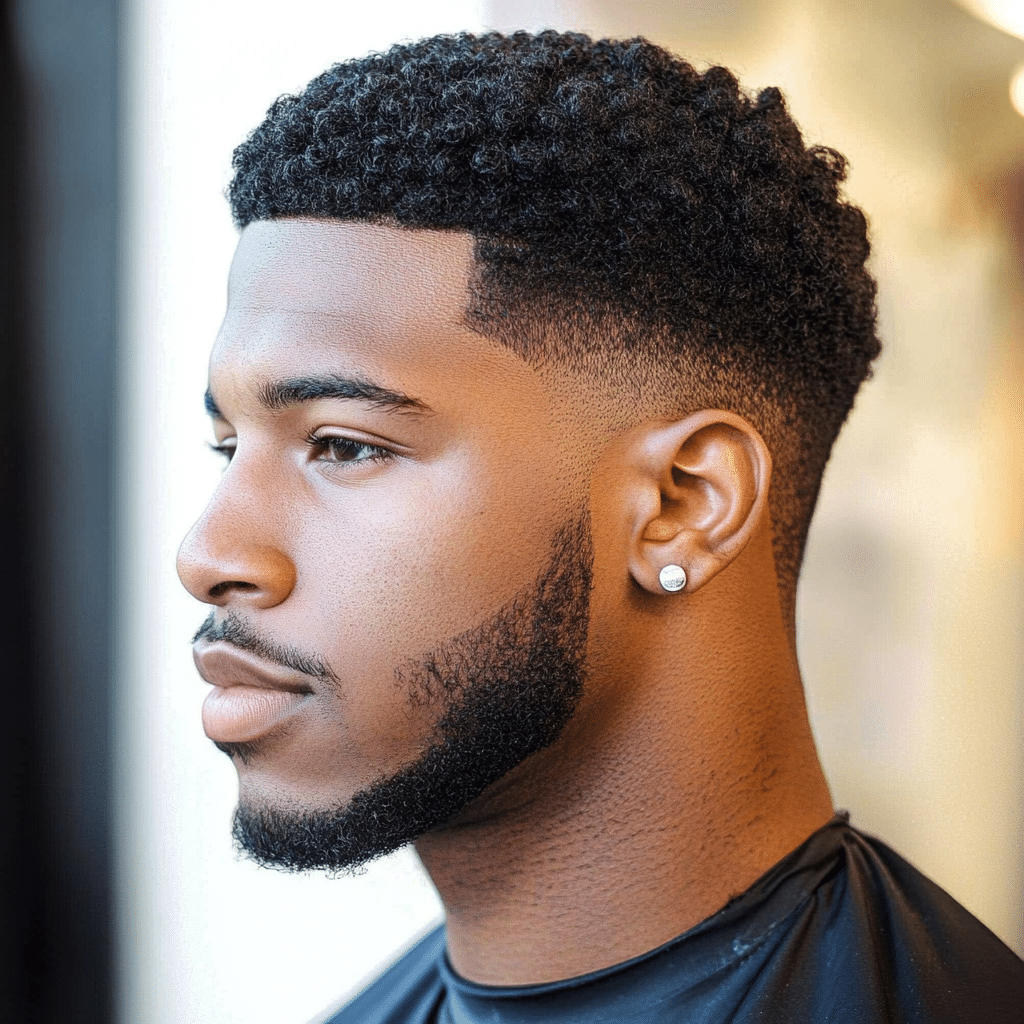 fade haircut black men