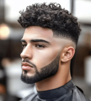 mid to high taper fade for black males