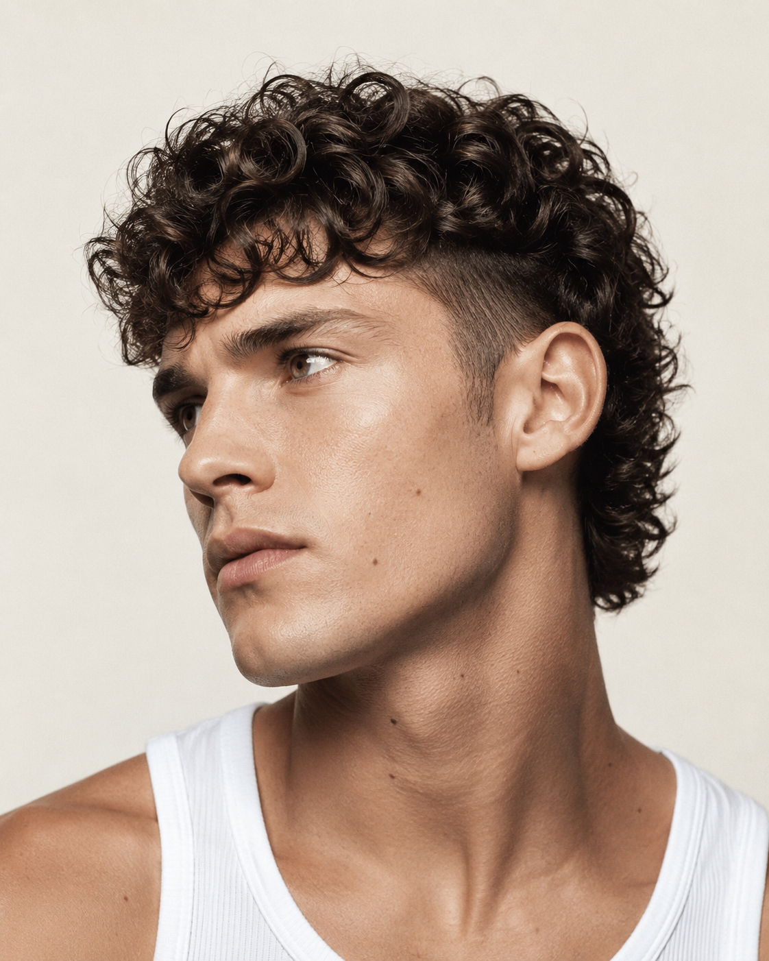 Modern Mullet Curly Hair