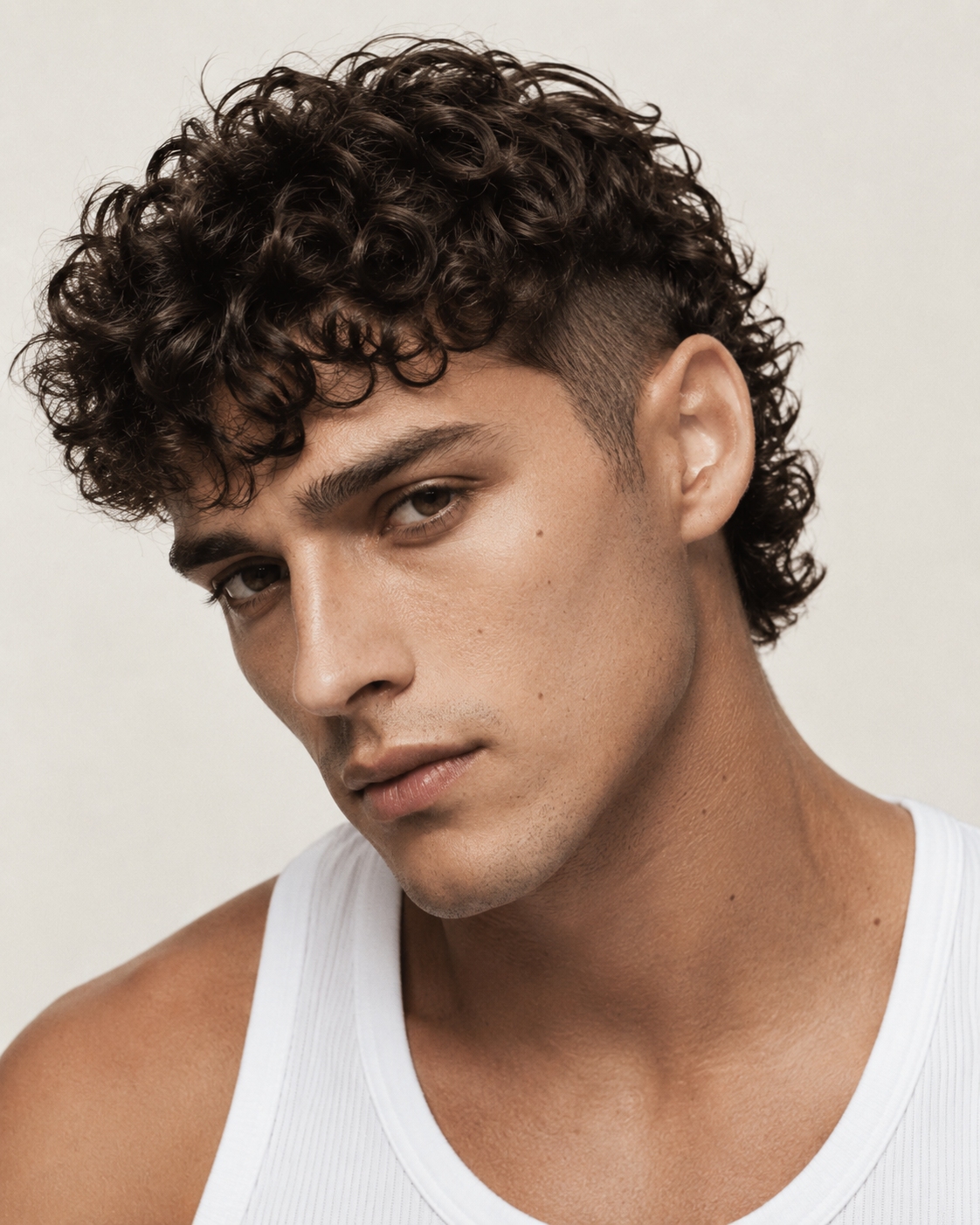 curly hair mullet haircuts