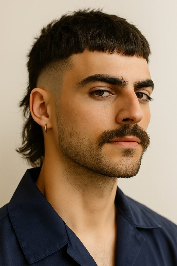 high fade mullet