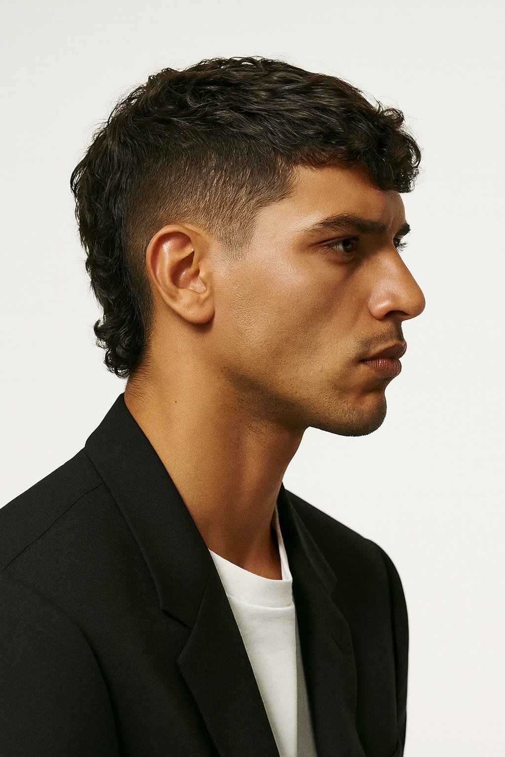 modern short mullet