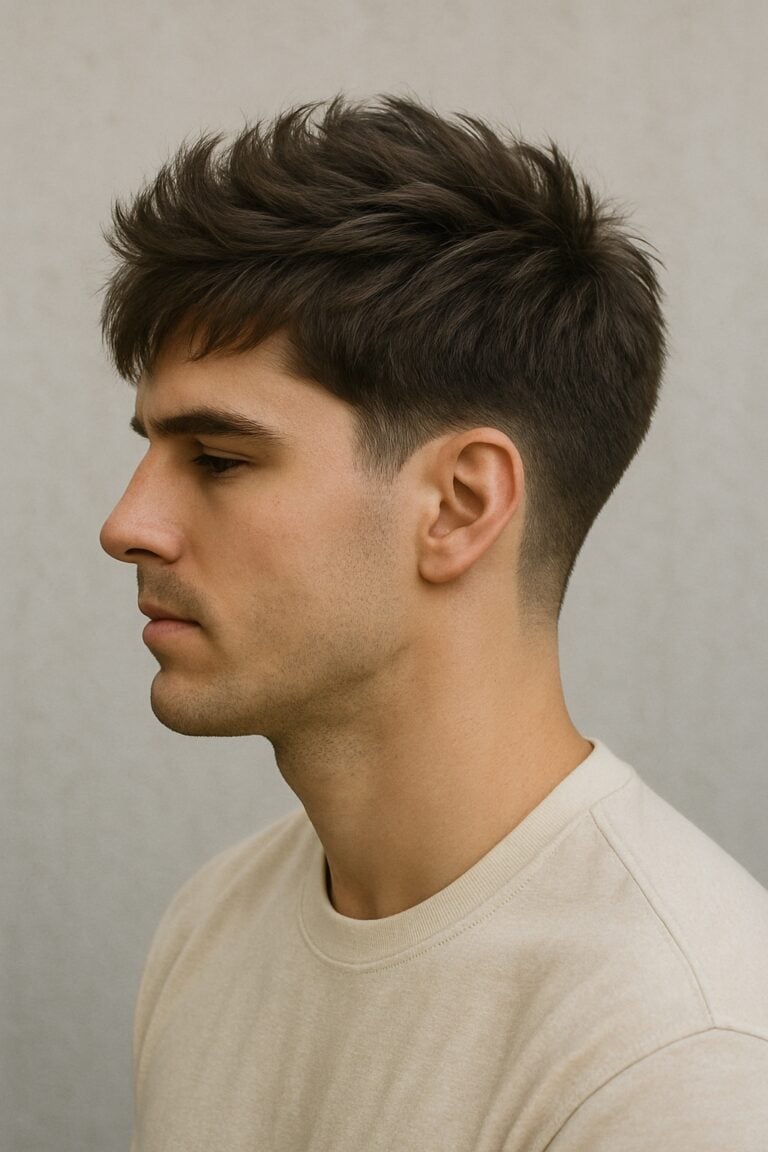 Blowout Taper with Textured Fringe and Other Blowout Styles for Men
