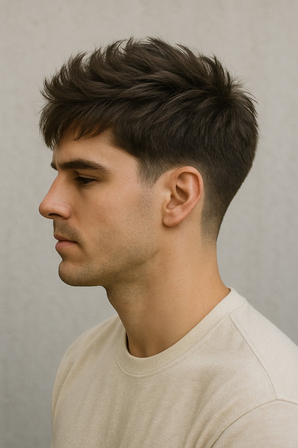 textured fringe blowout taper