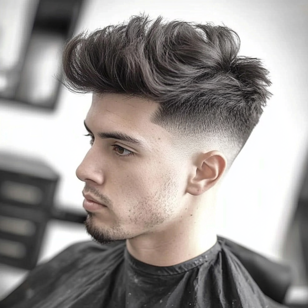 Blowout Taper with Textured Fringe and Other Blowout Styles for Men