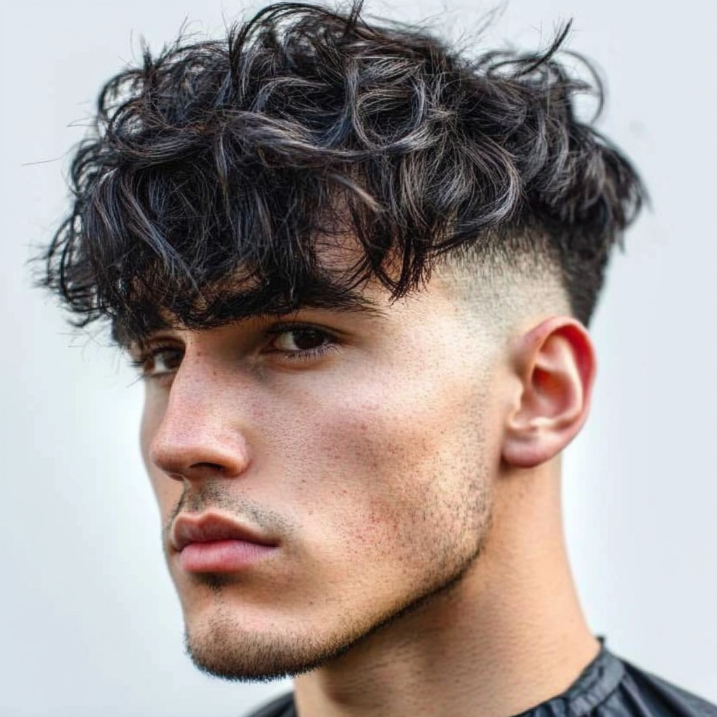 Blowout Taper with Textured Fringe and Other Blowout Styles for Men