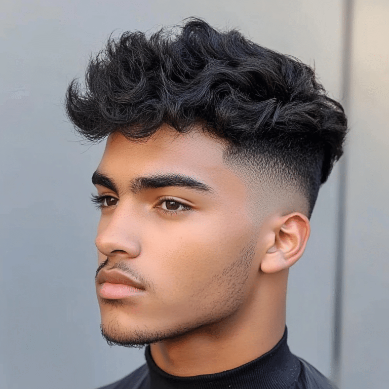 Blowout Taper with Textured Fringe and Other Blowout Styles for Men