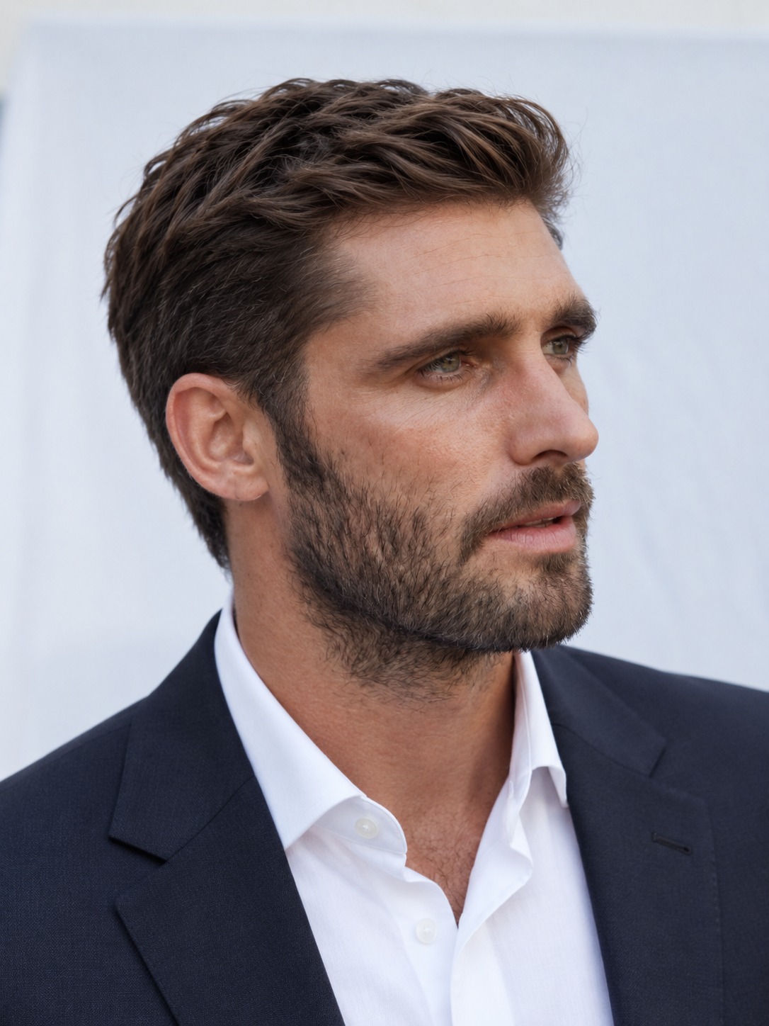 a business guy with a textured taper