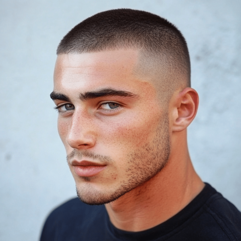 Best Haircuts For Men 2025 Top Trending Styles VAGA Magazine Buzz Cut With Fade Buzzcut Number 3 768x768