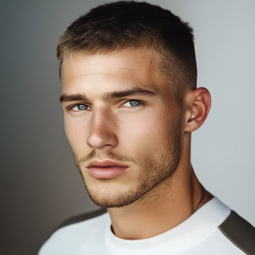 classic short crew cut taper