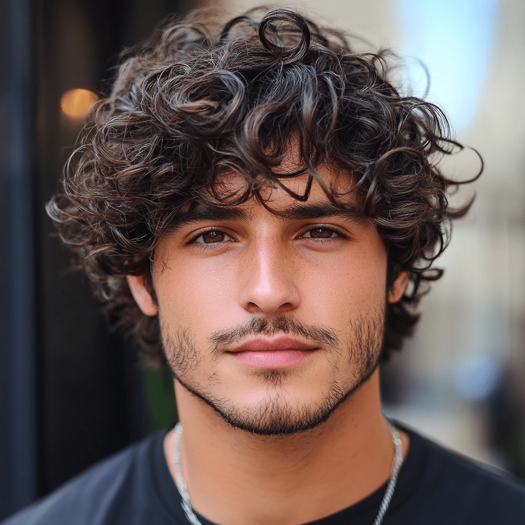 curly haircuts for men