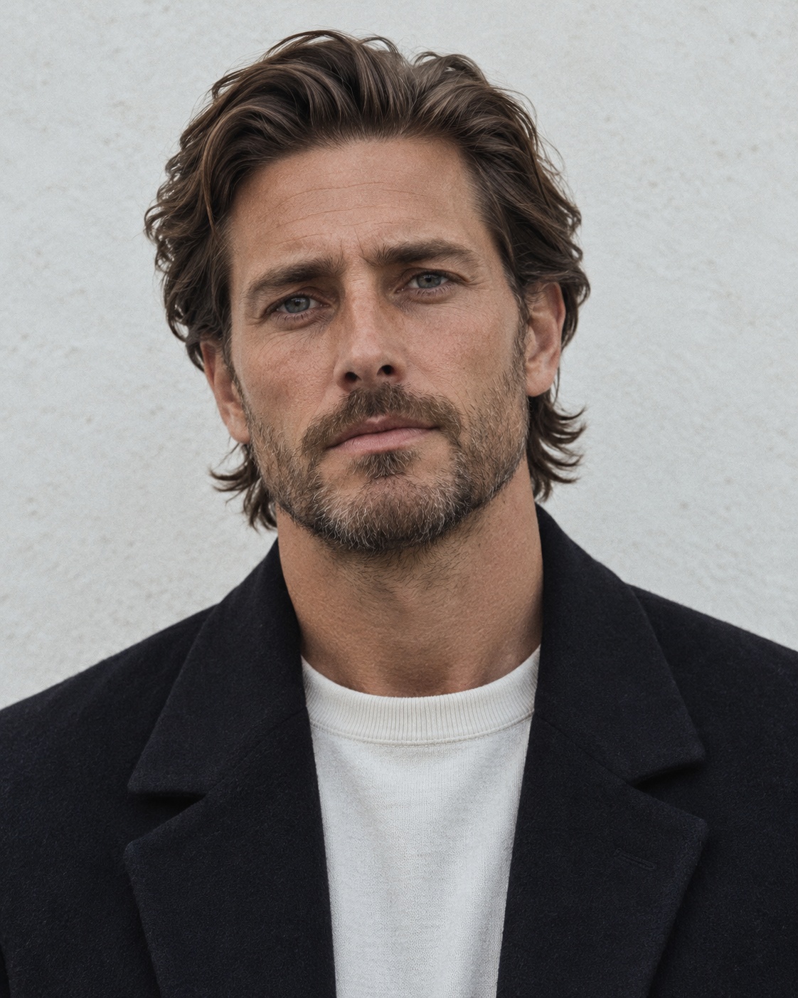 a male around 40 years old with a flow haircut