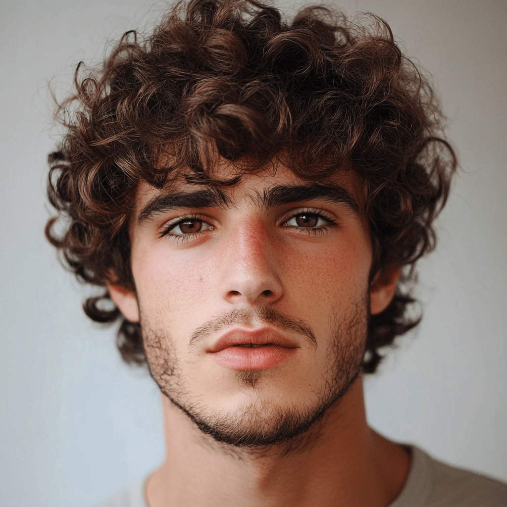 Curly Hair Men - A guy with tight curls.