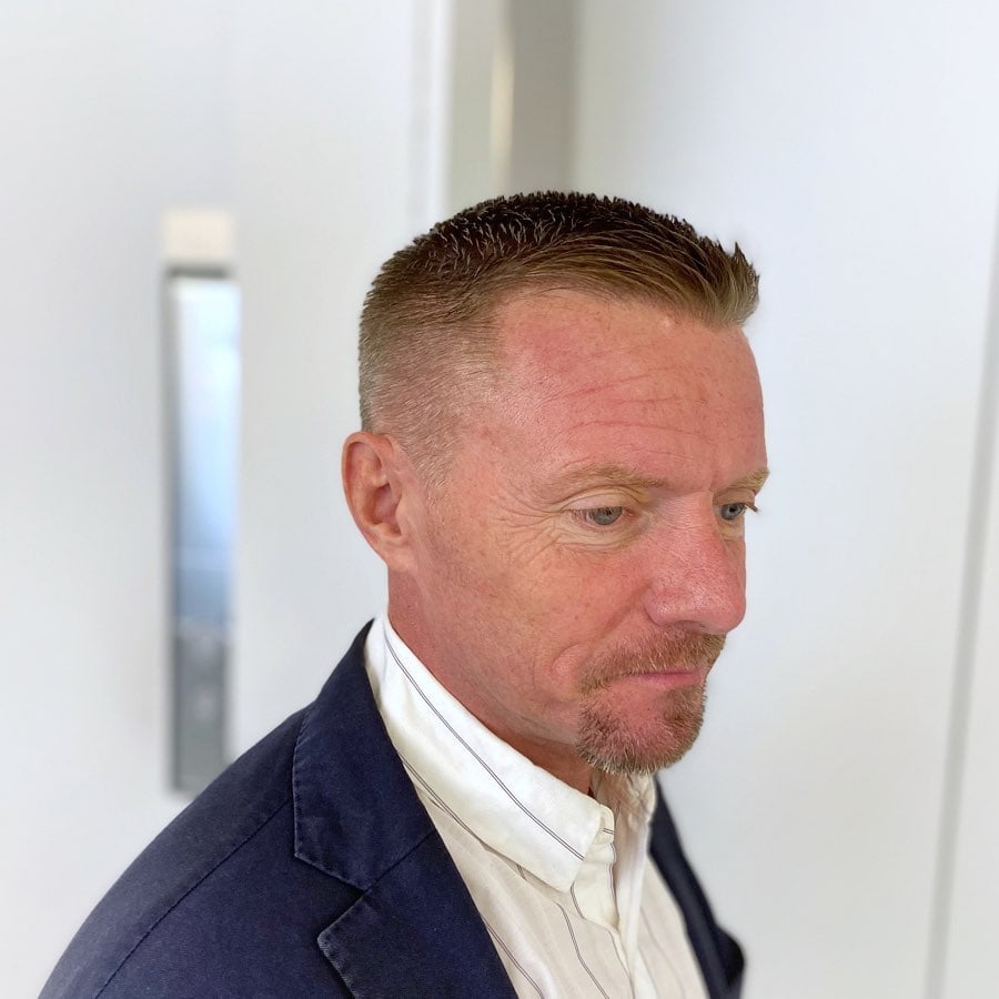 older men crew cut haircut