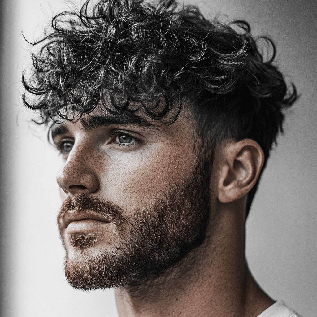 haircuts for men with curly hair