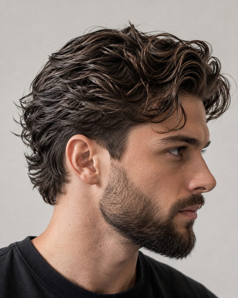 wavy hair flow haircut