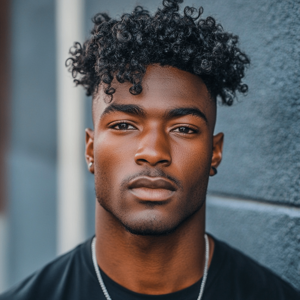 men's long curly haircuts