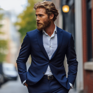 navy blue suit modern combinations