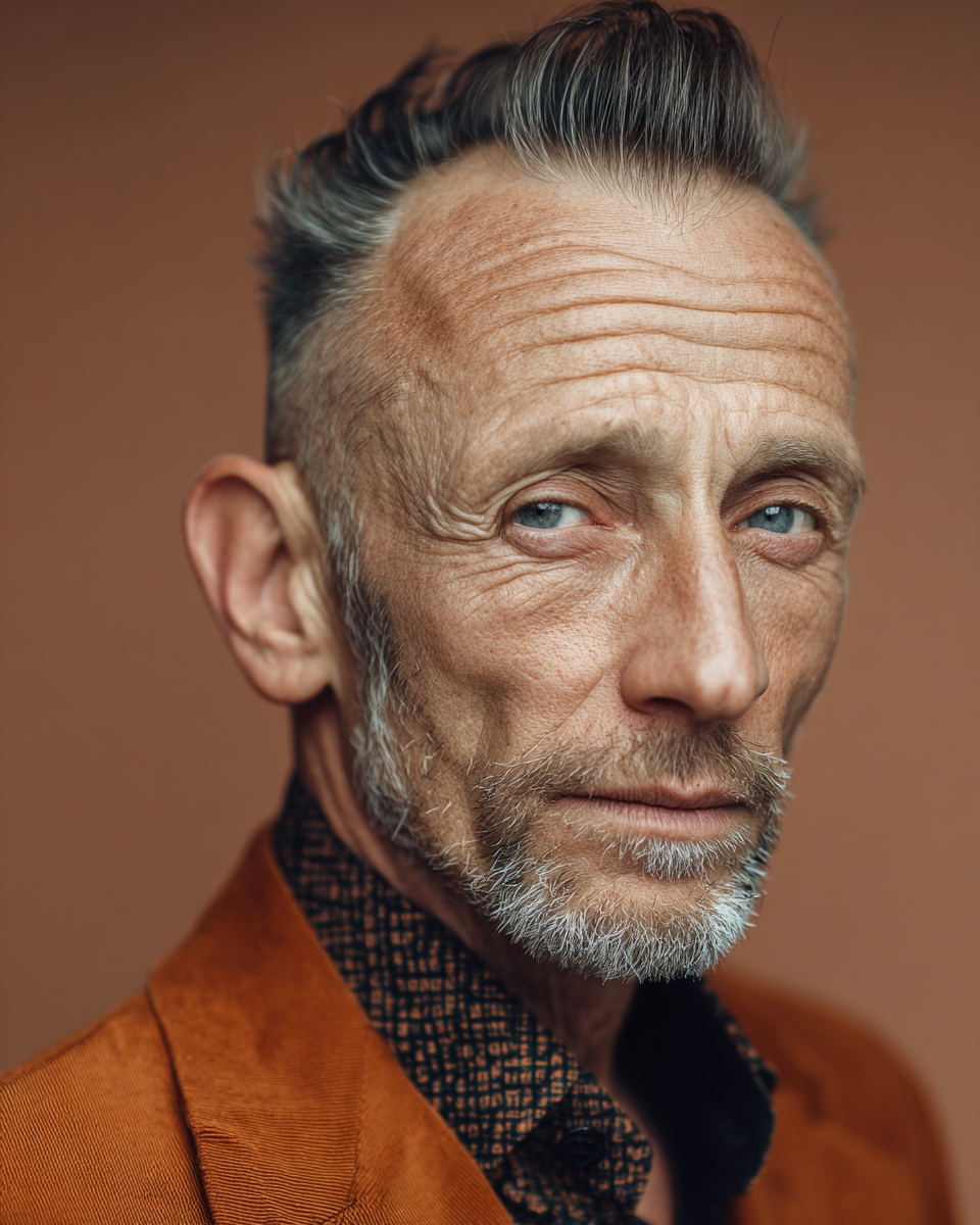 Pompadour with a receding hairline