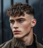 short wavy hair men