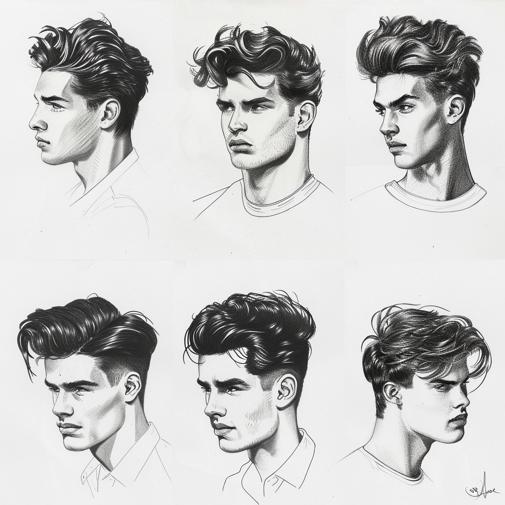 mens tousled hair