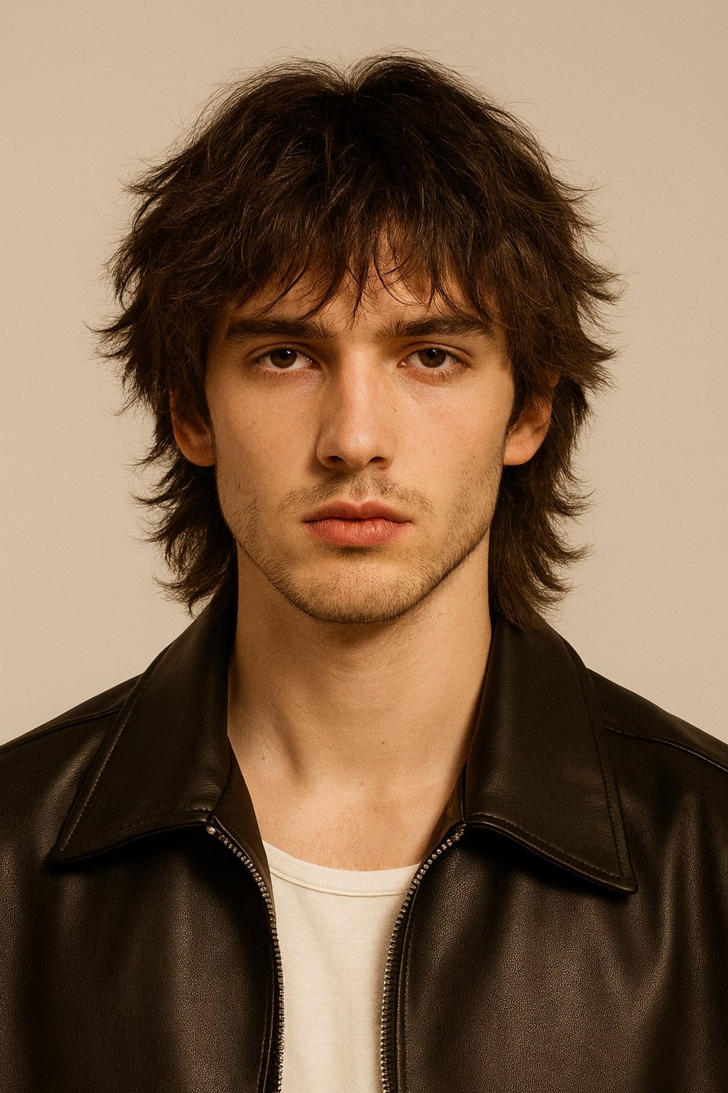 wolf cut long hair