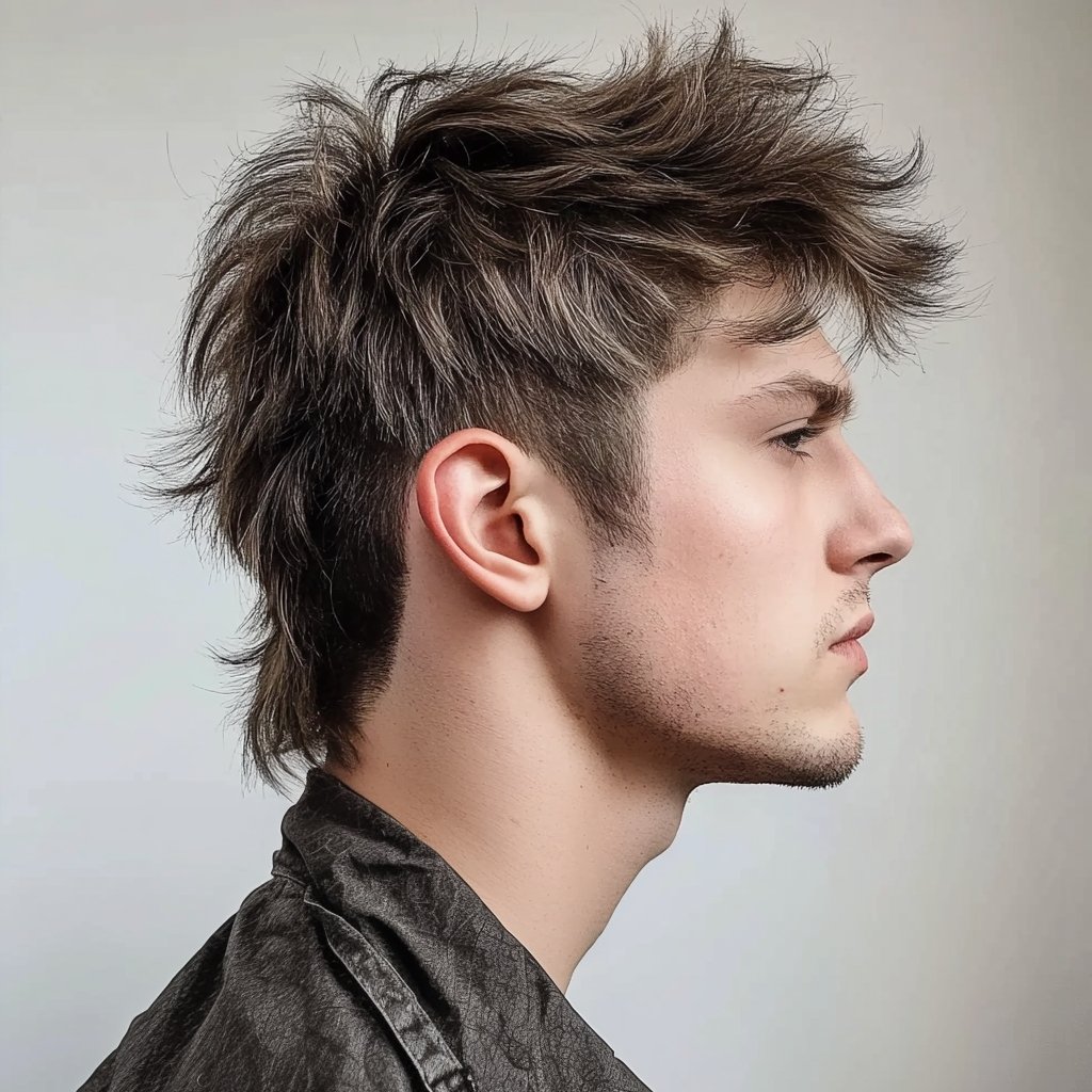 wolf cut short mullet