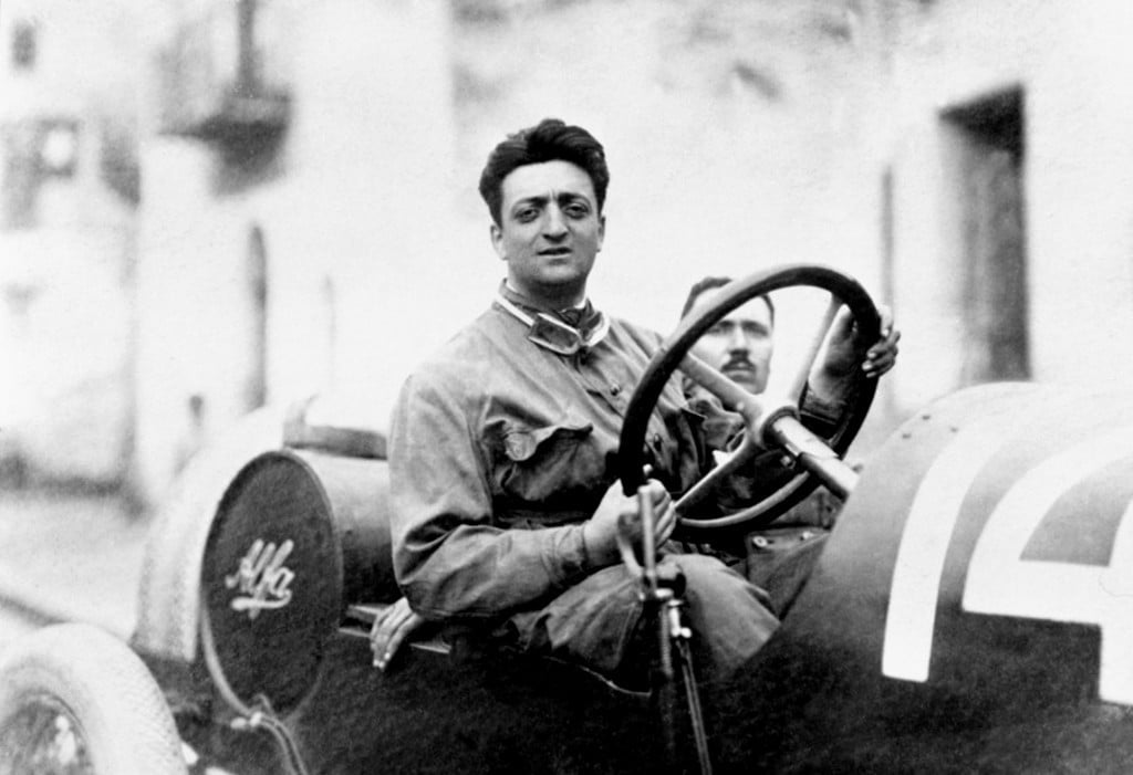 Enzo Ferrari in his Alfa Romeo at the 1921 - Luxury Cars History