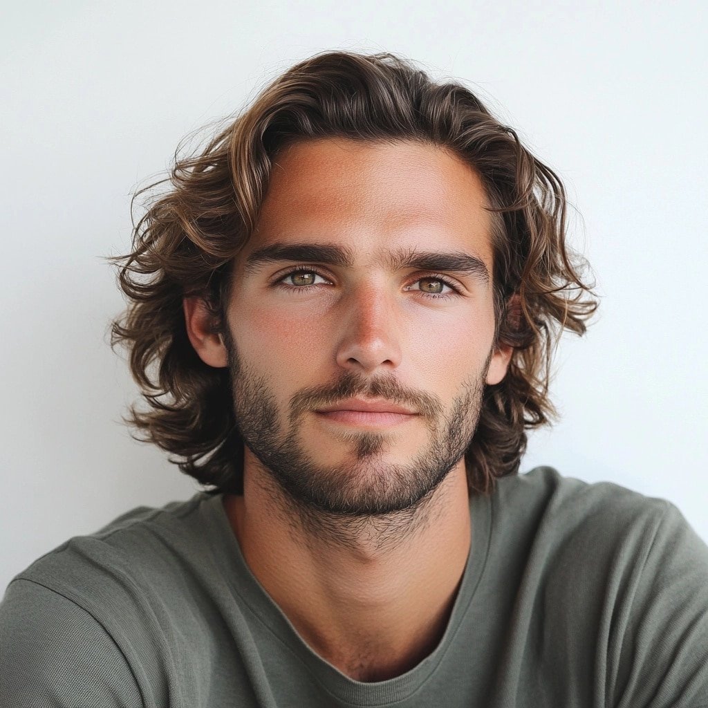 How to get wavy hair for guys with long hair