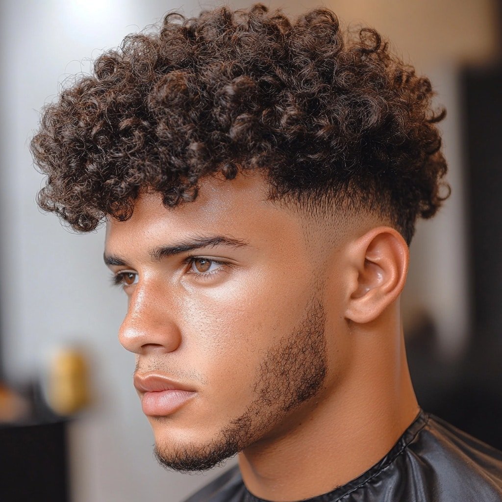black male curly hair - type 3 curly hair
