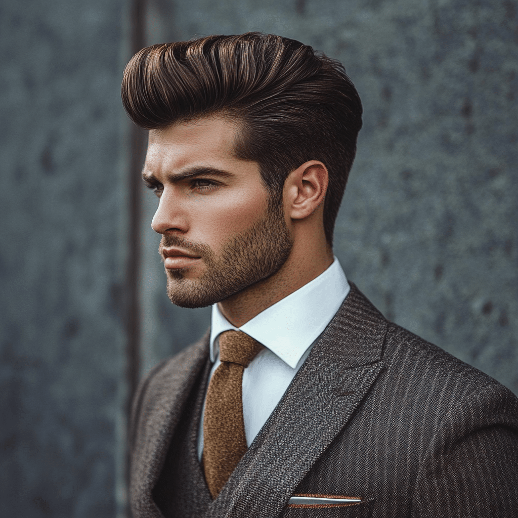 men's formal hairstyles - the classic pompadour