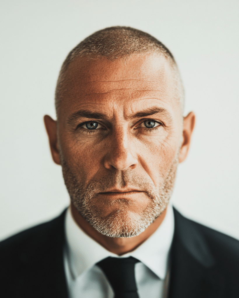 buzz cut mature men over 60
