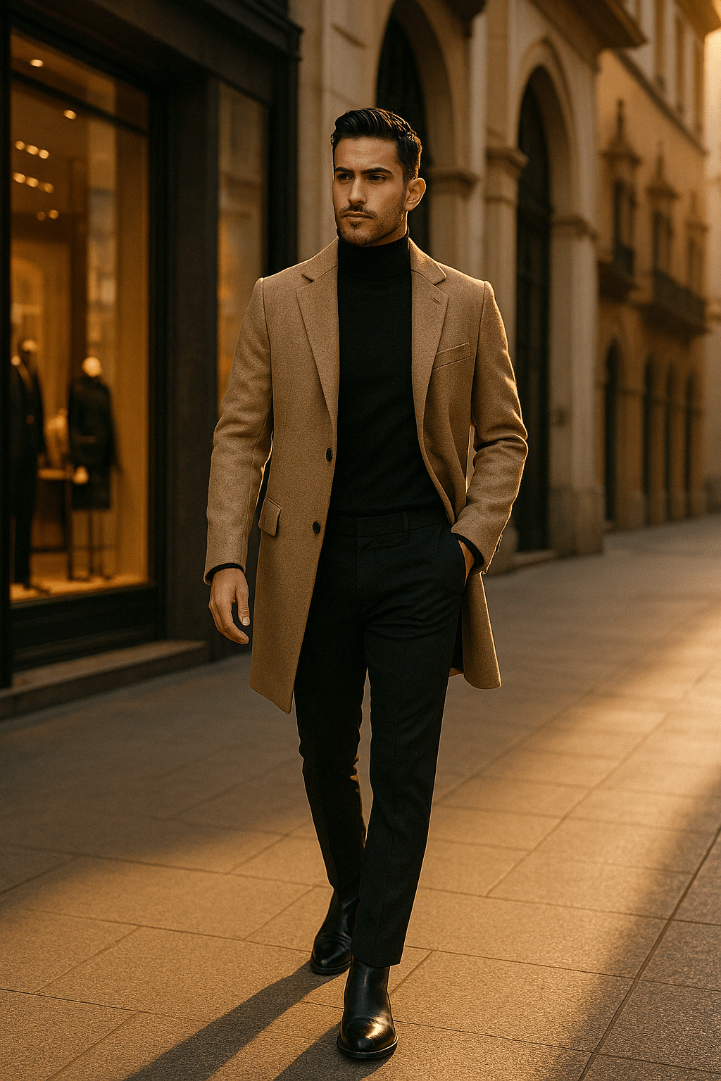 business casual men outfit for winter