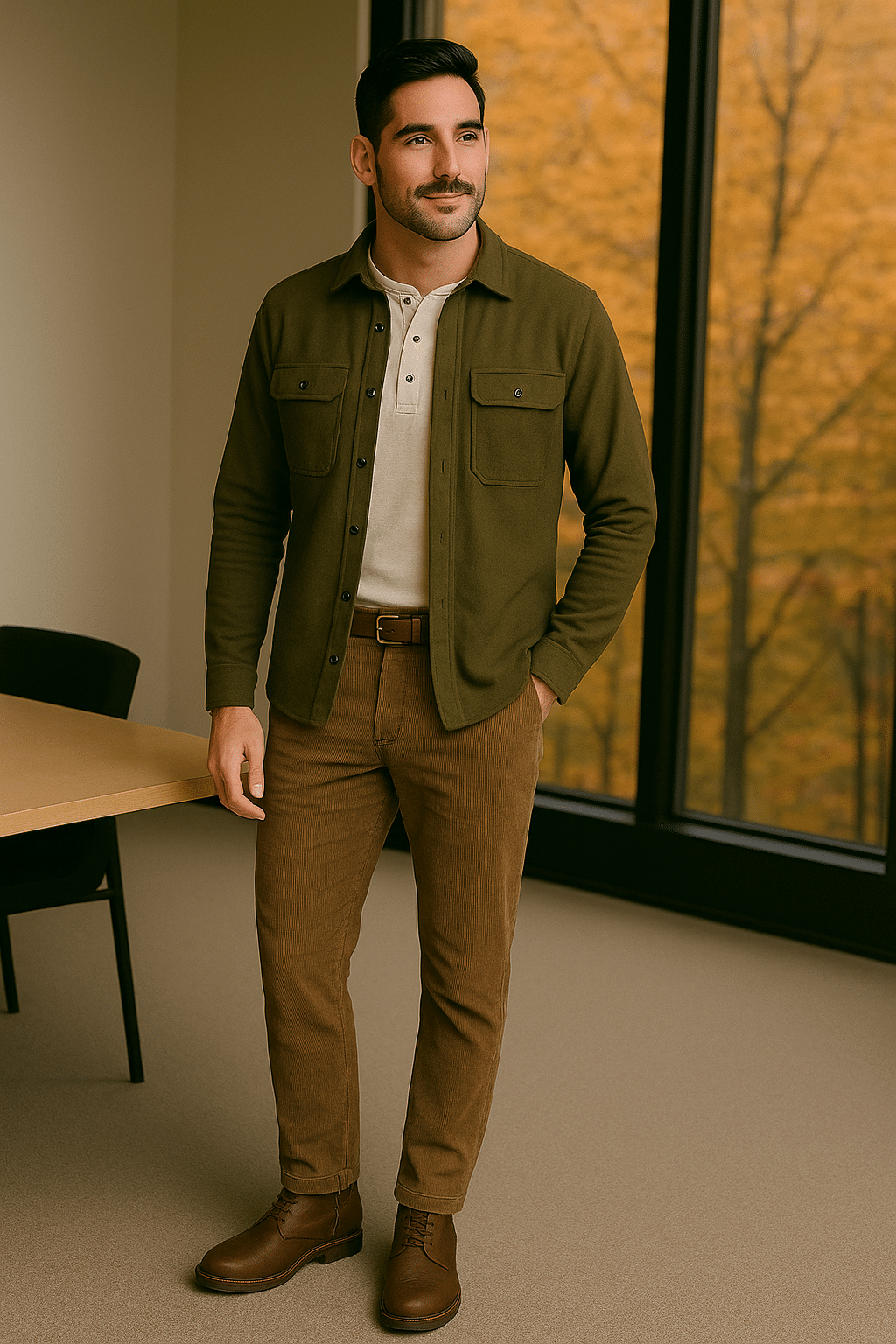 fall classic men outfits for business casual