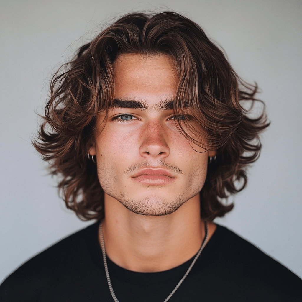 Long Layered Surfer Haircut