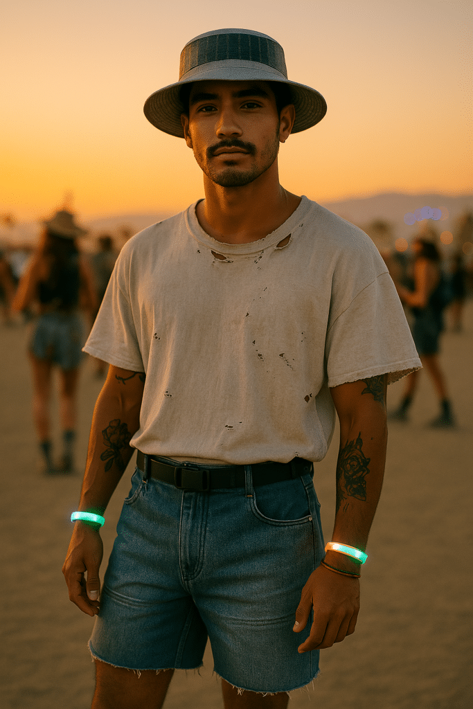 casual simple rave outfits men