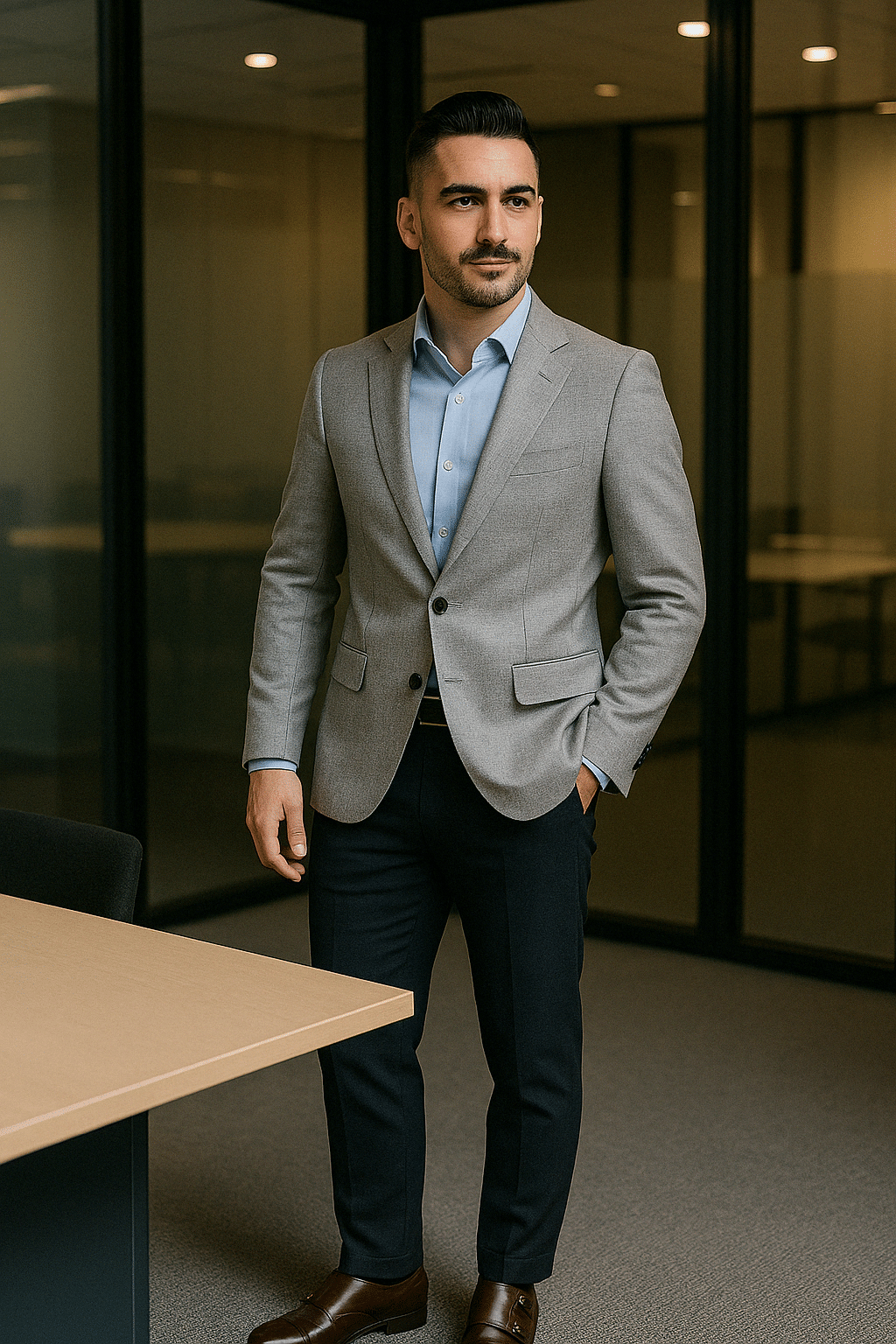 smart casual office outfit for men