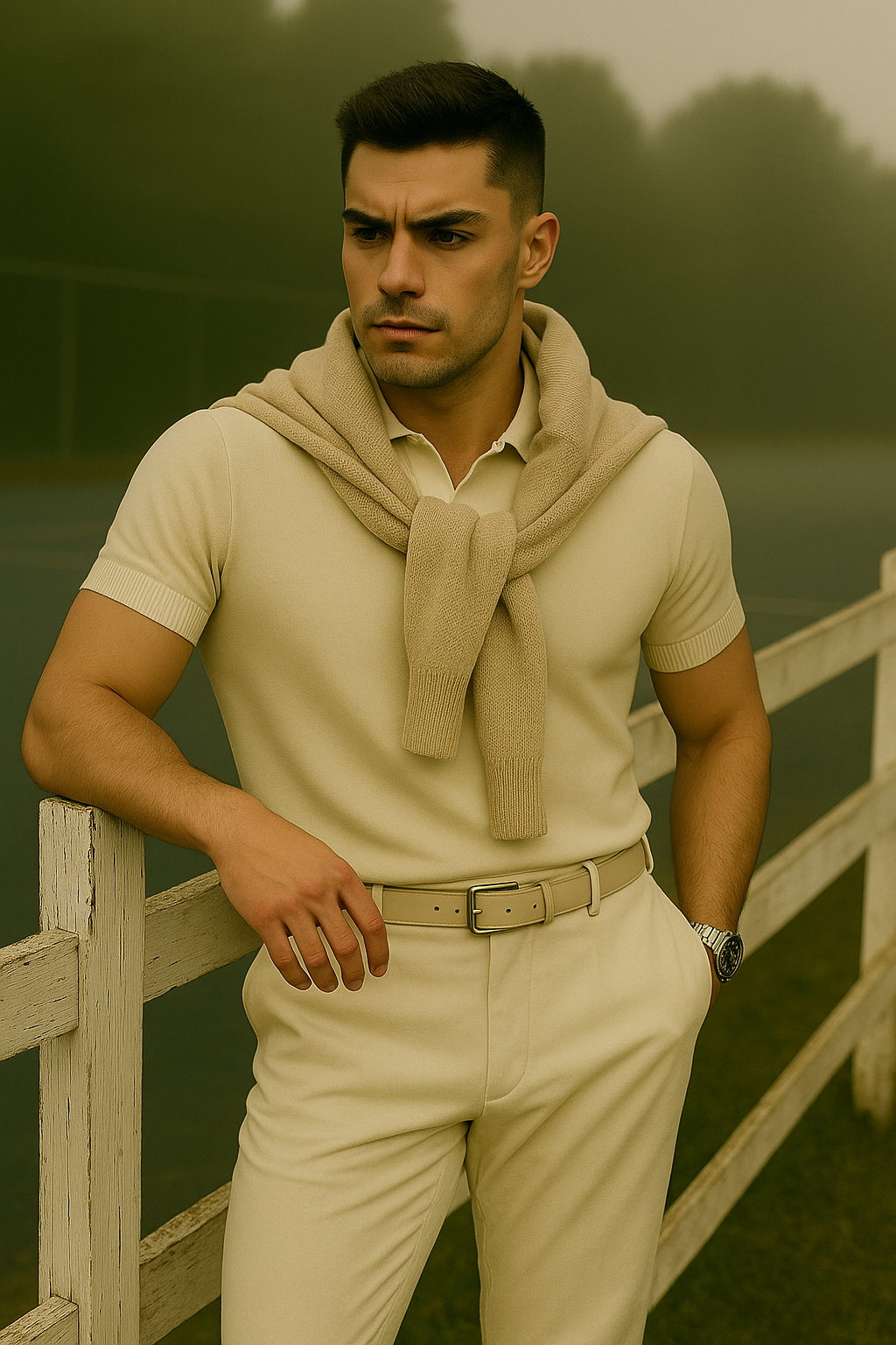 tennis-inspired old money outfits men