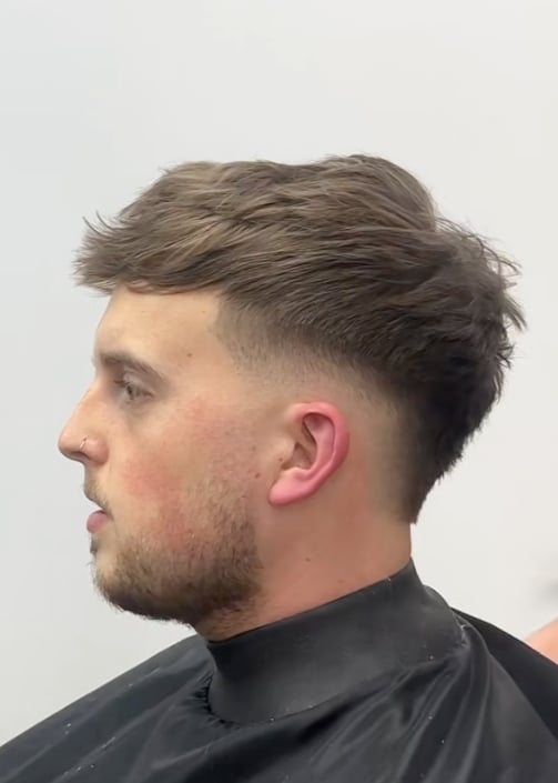 v shaped fade haircut