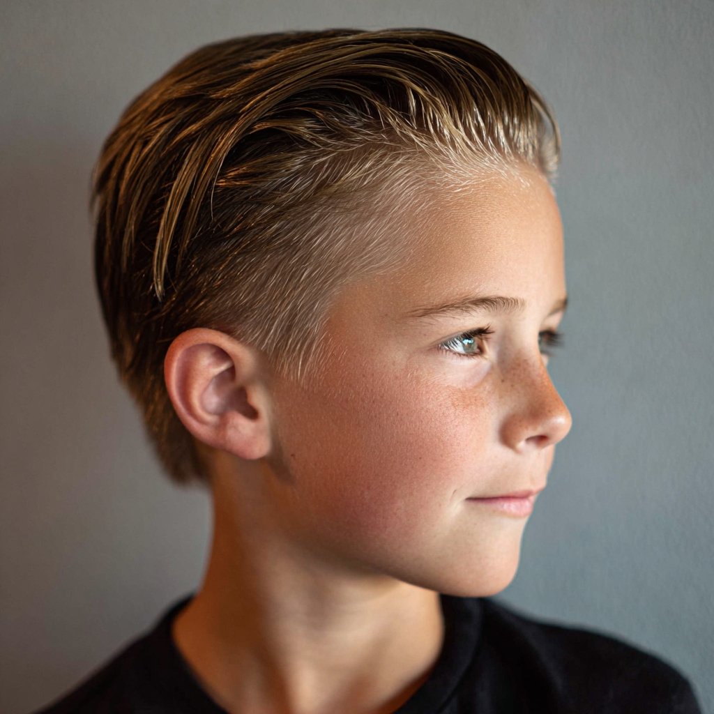 slicked back undercut long on top