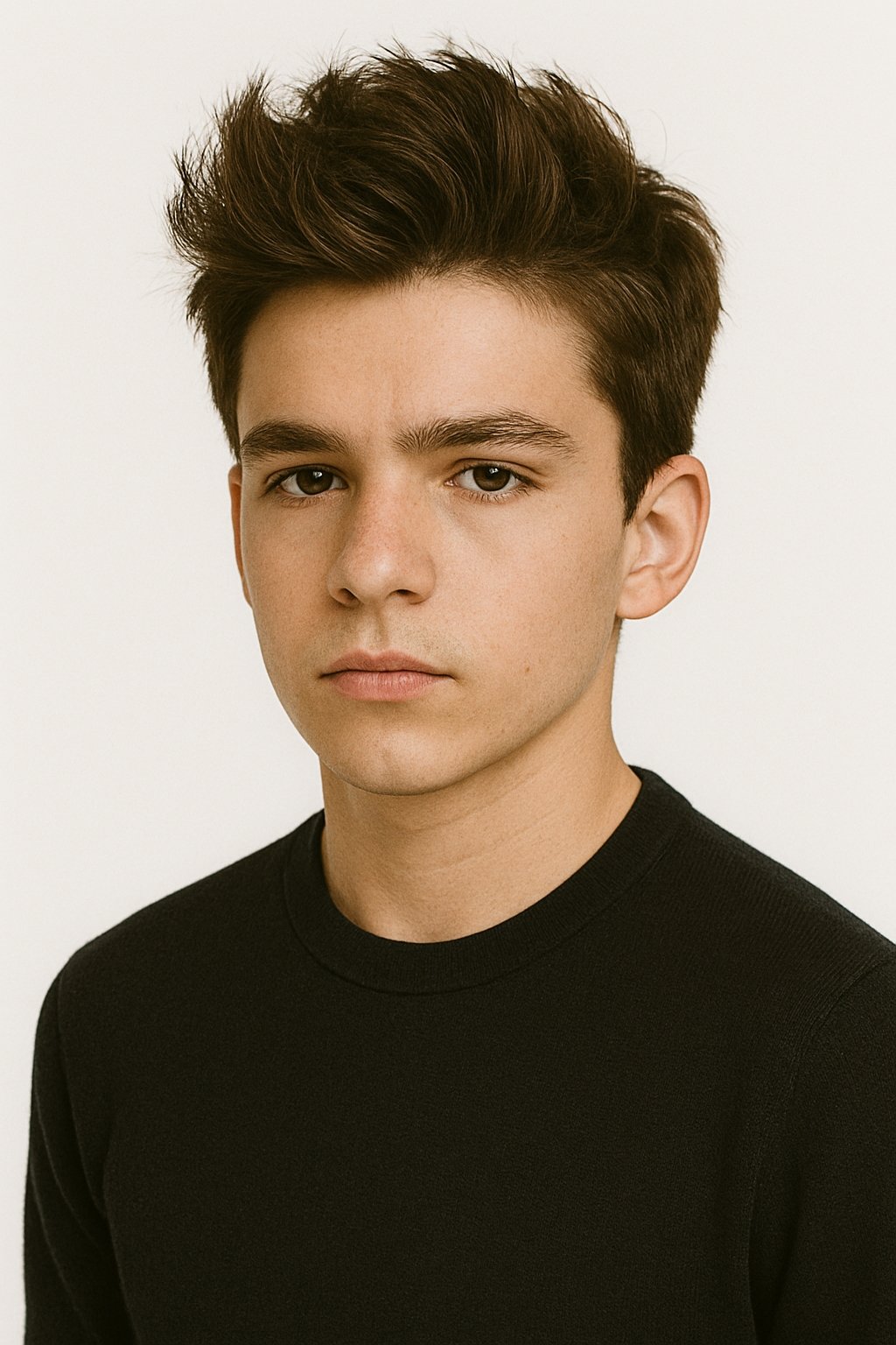 Messy quiff for boys
