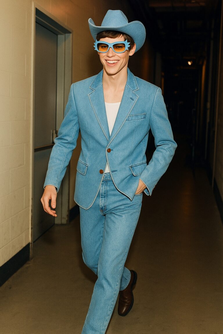 What Is A Canadian Tuxedo A Guide To Denim On Denim Style VAGA Men S Retro Canadian Tuxedo 768x1152