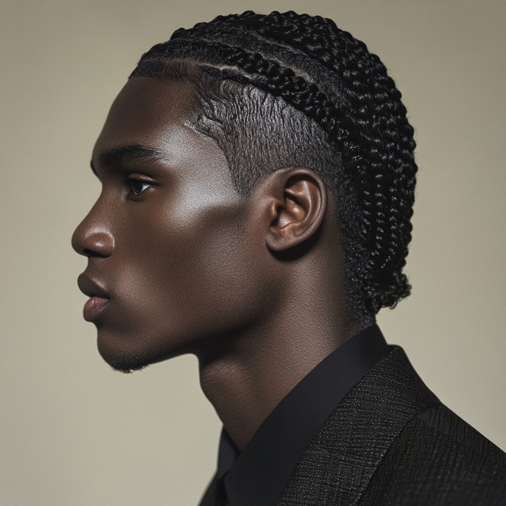 flat twists hairstyles for men