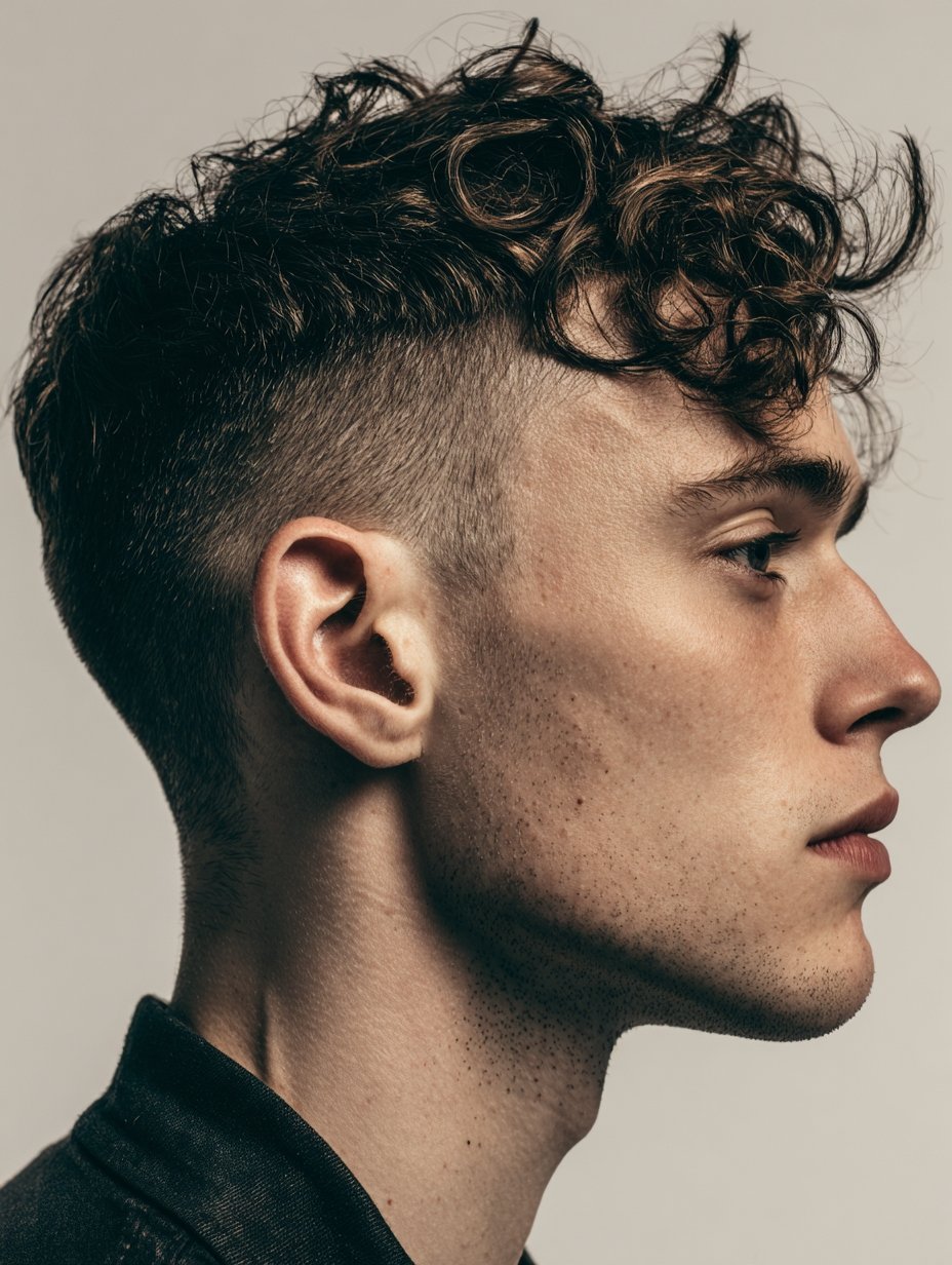 a guy with a fade and textured hair