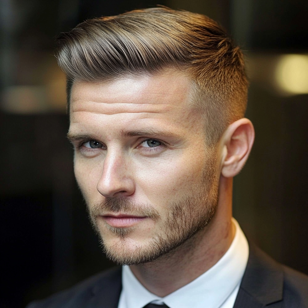 Classic Ivy League on a male with straight hair