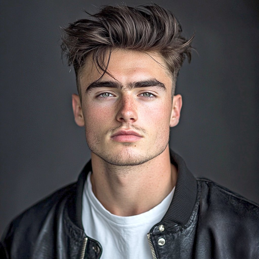 messy quiff hairstyle