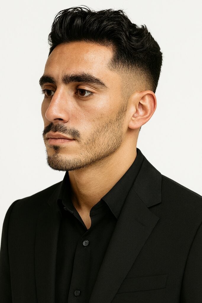 jet black hair cuts for men