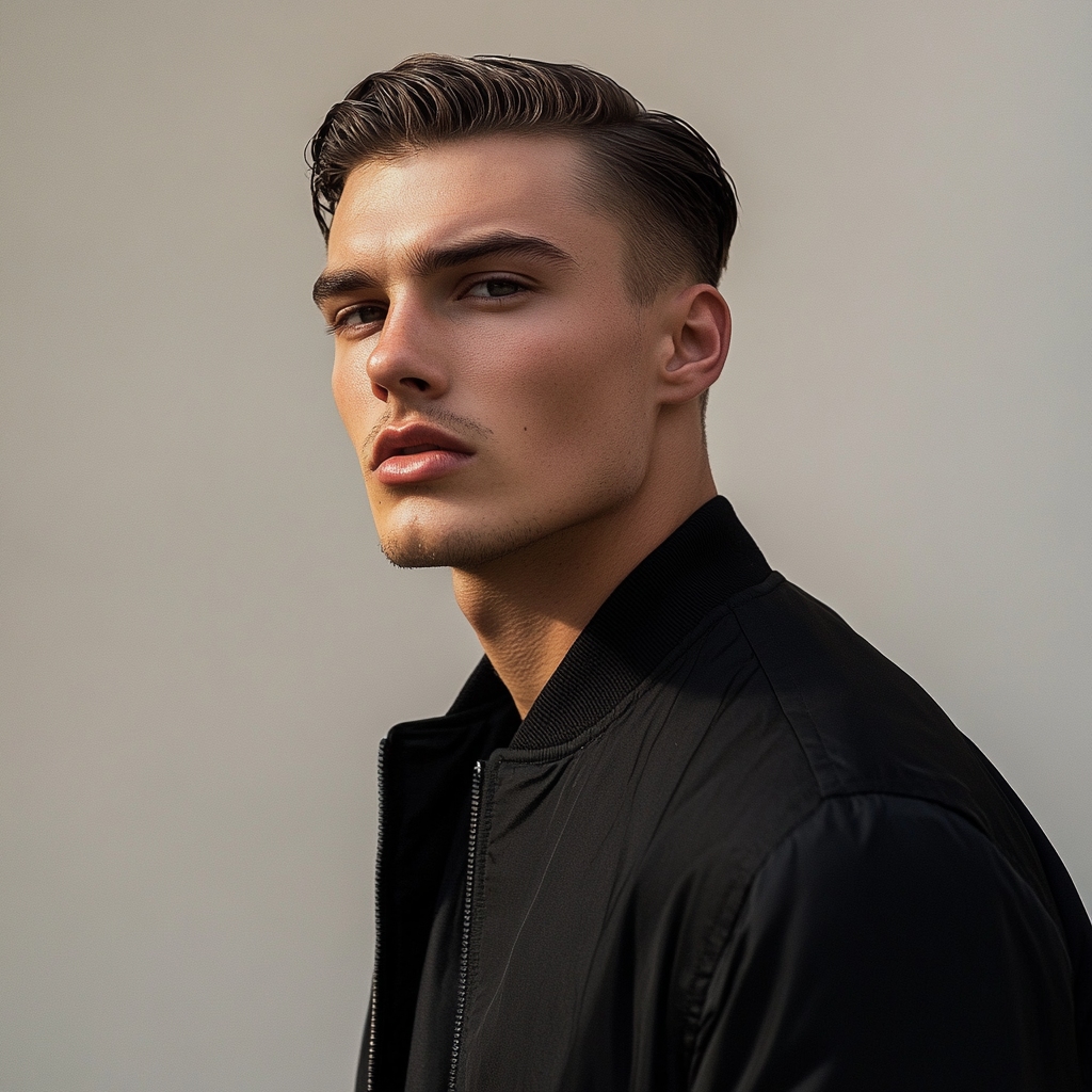 haircut ideas for men with straight hair: side-swept undercut