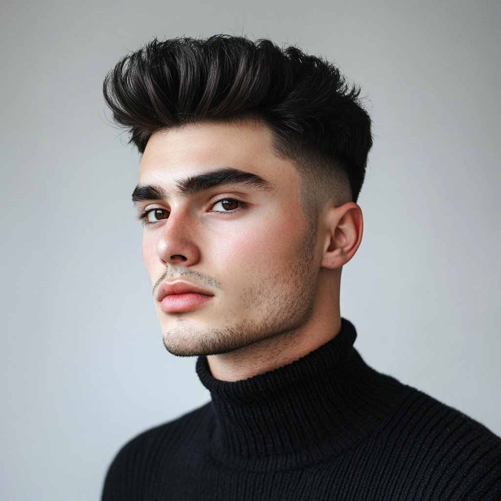 undercut quiff hairstyle for men